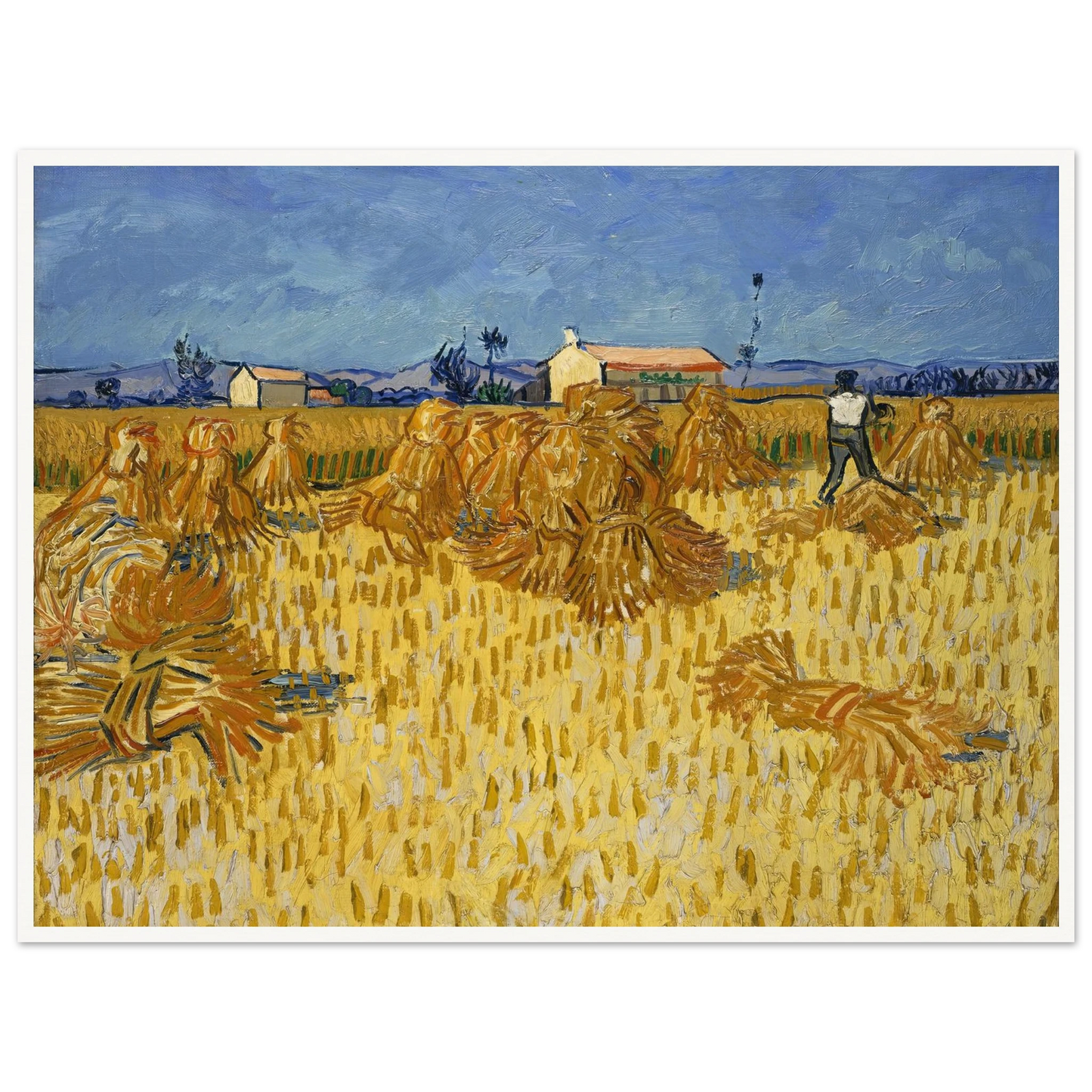 Corn Harvest in Provence Art Print | Vincent van Gogh-Quipham Collections