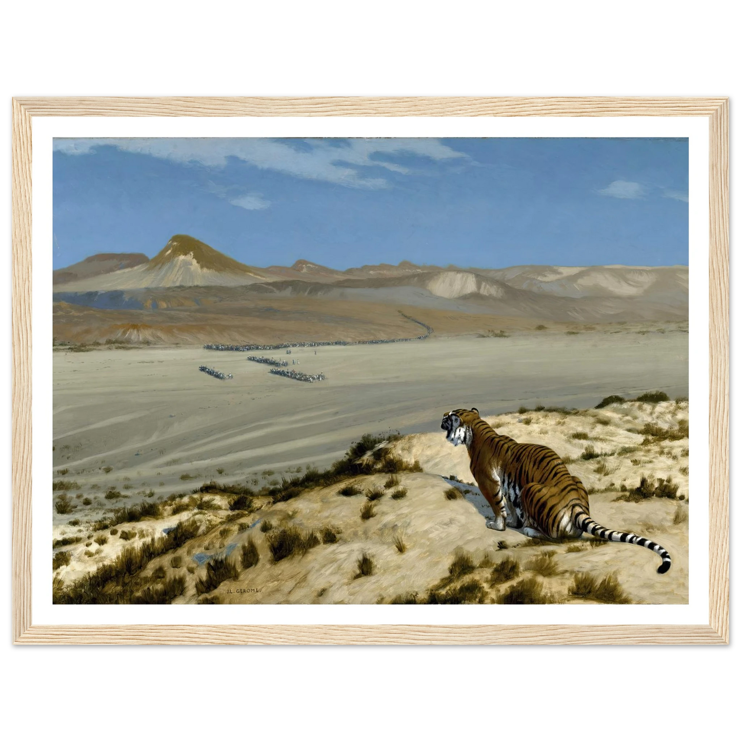 Tiger on the Watch (circa 1888) Art Print | Jean Leon Gerome-Quipham Collections