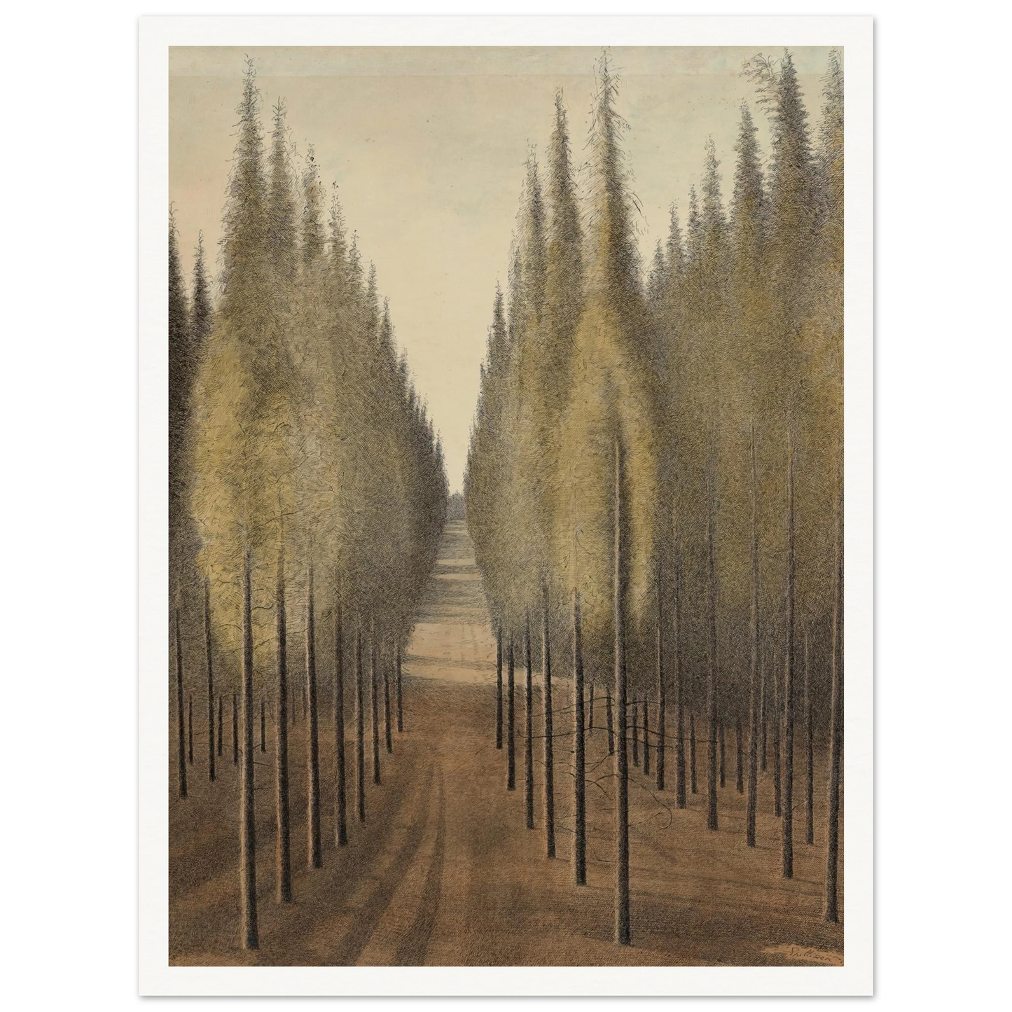 De brandgang (1944) Art Print | Leon Spilliaert-Quipham Collections