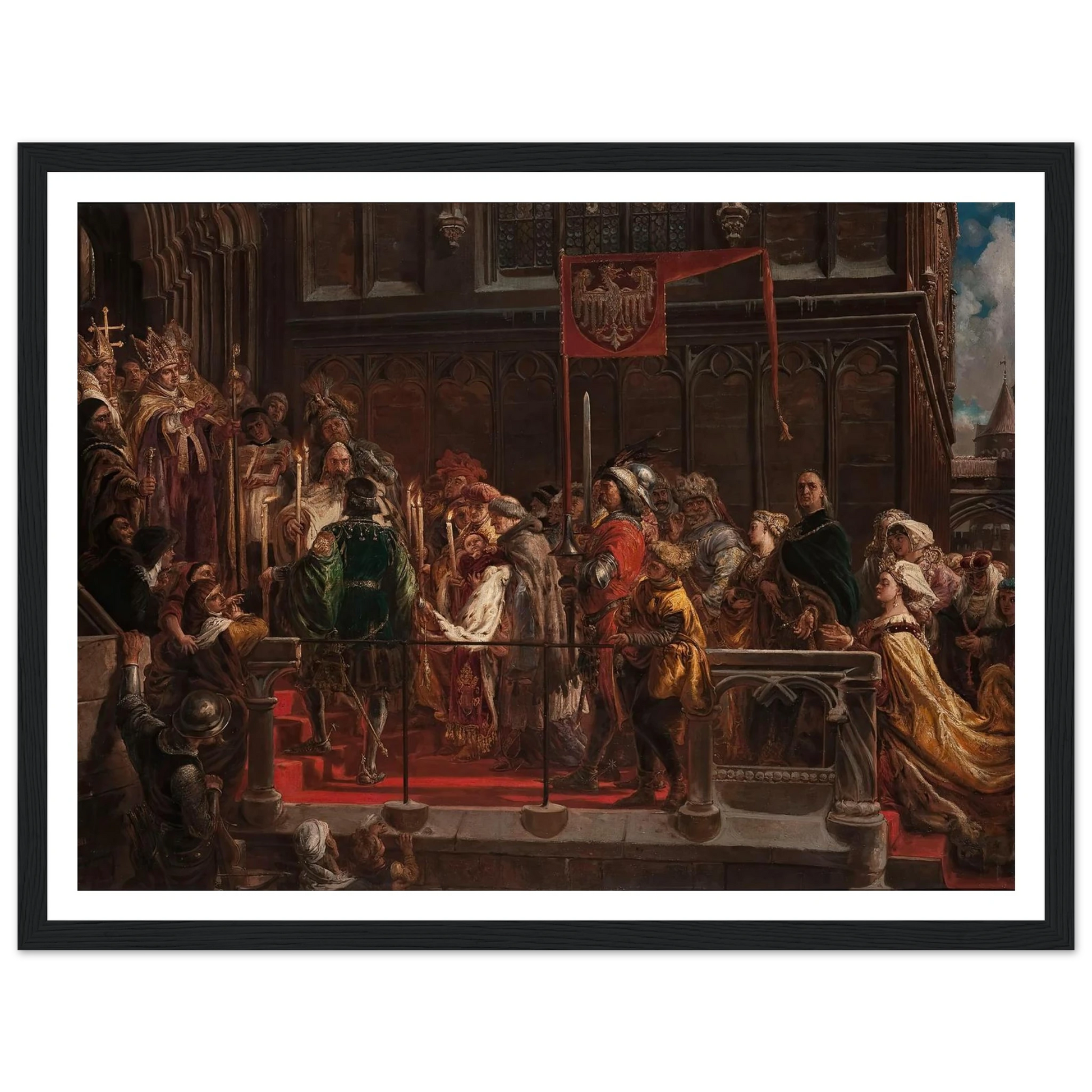 Baptism of Władysław Warneńczyk, 18 February 1425 (1881) Art Print | Jan Matejko-Quipham Collections