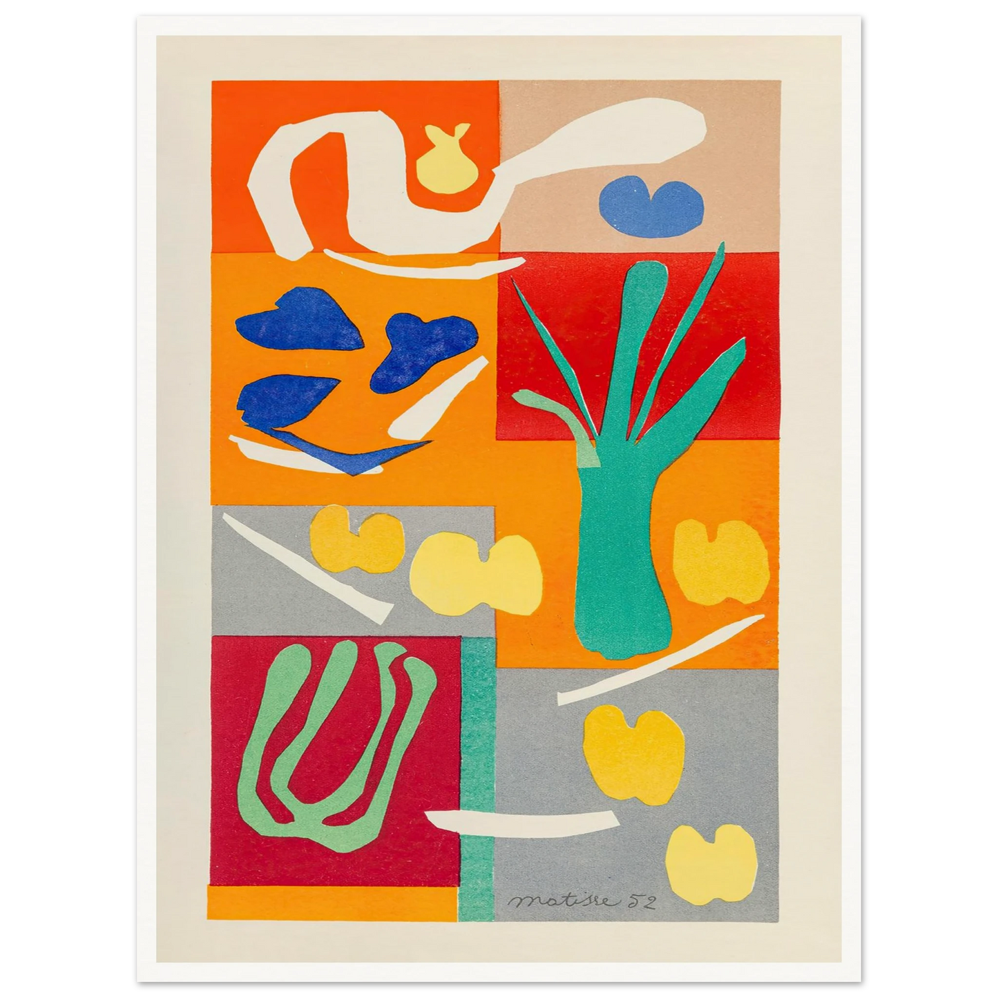 Végétaux (1952) Art Print | Henri Matisse-Quipham Collections