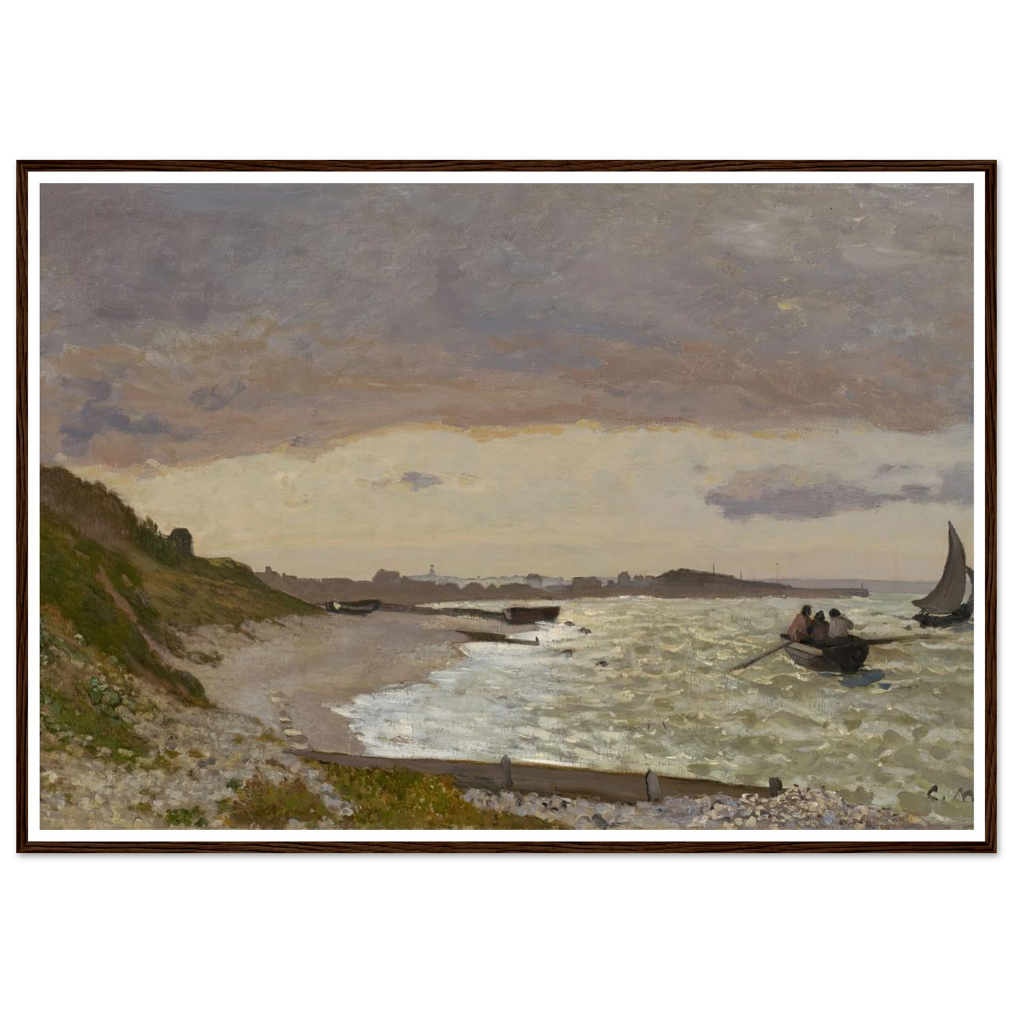 The Seashore at Sainte-Adresse (1864) Art Print | Claude Monet-Quipham Collections