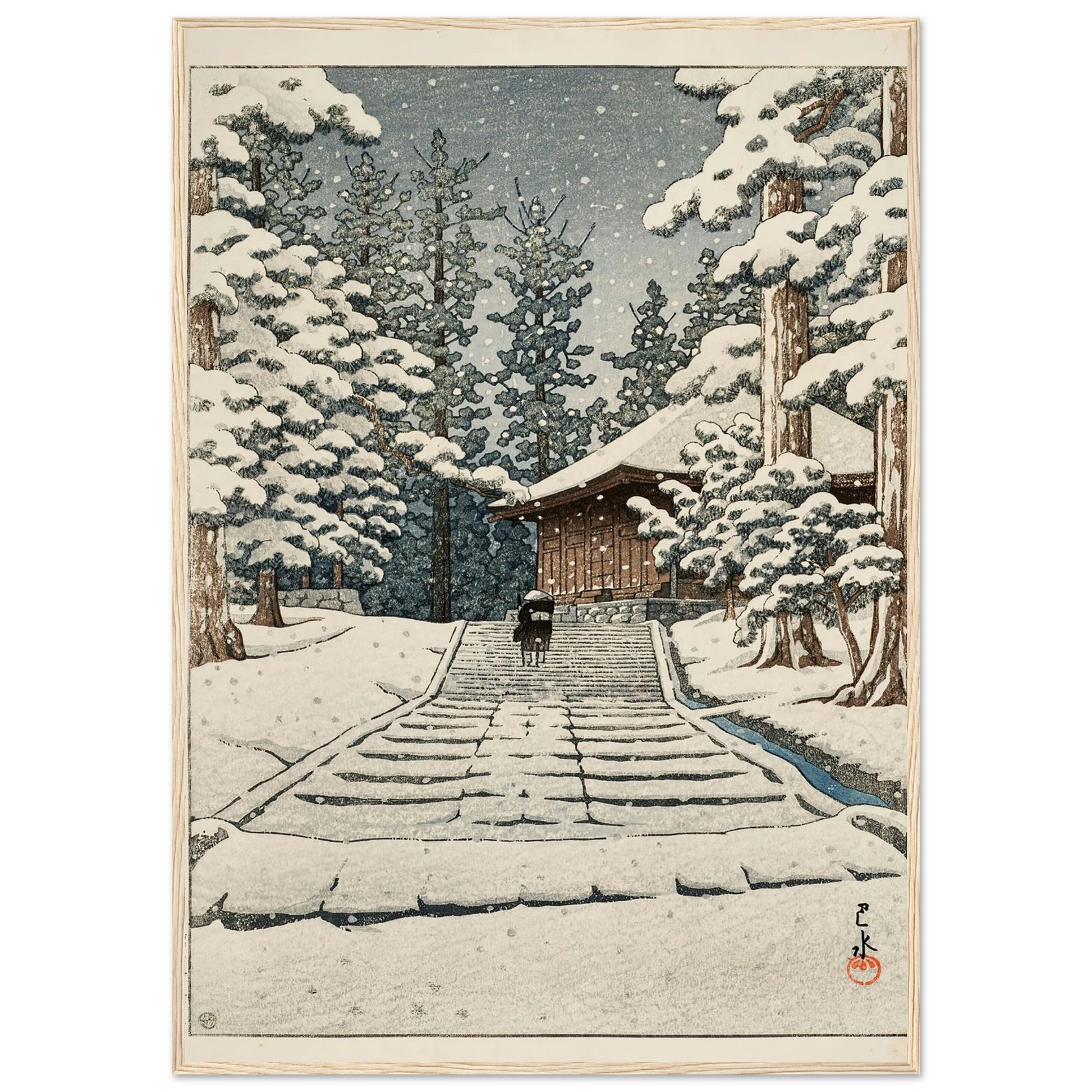 Hiraizumi Konjikido (Konjiki Hall at Hiraizumi) (1957) Art Print | Kawase Hasui-Quipham Collections