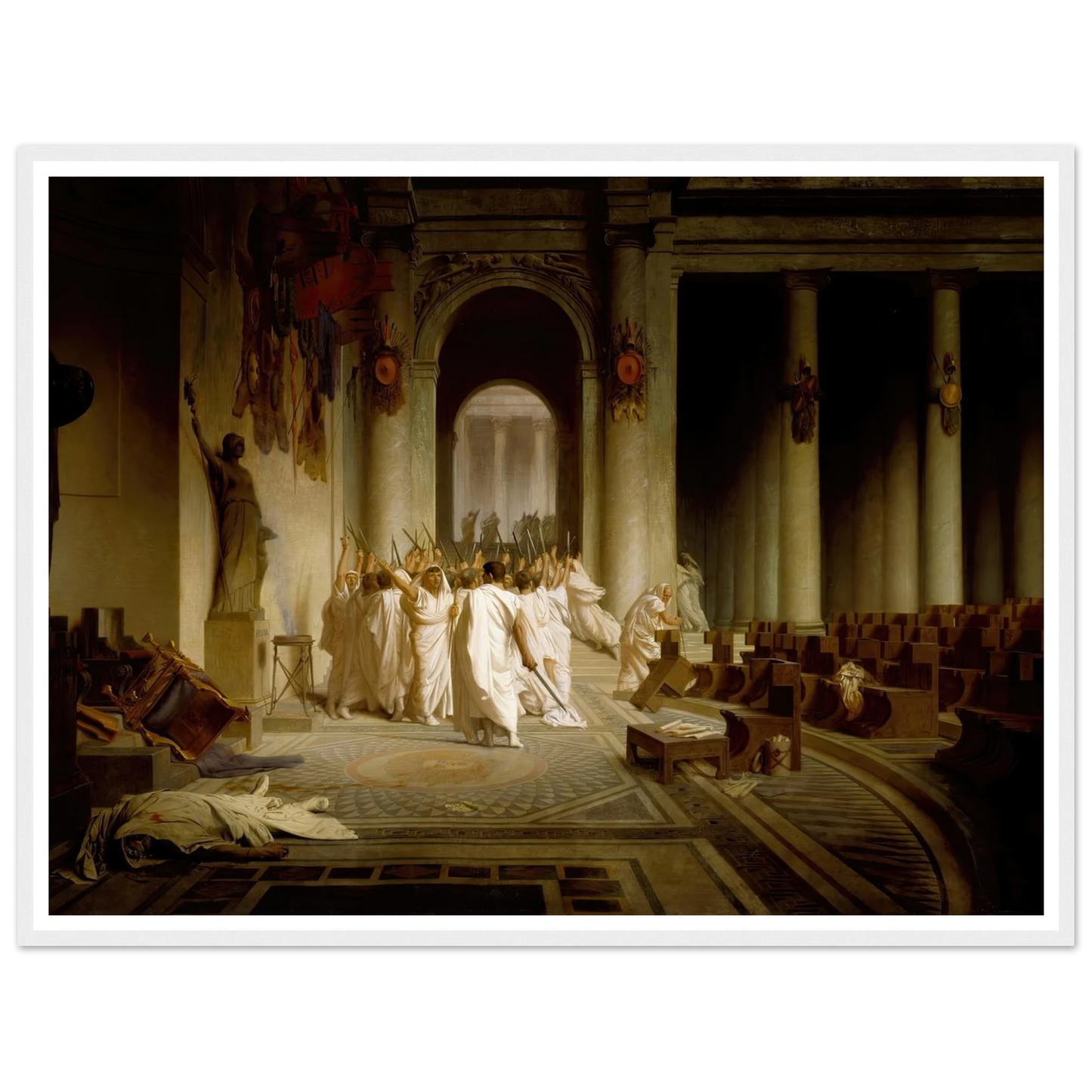 The Death of Caesar (1859-1867) Art Print | Jean Leon Gerome-Quipham Collections