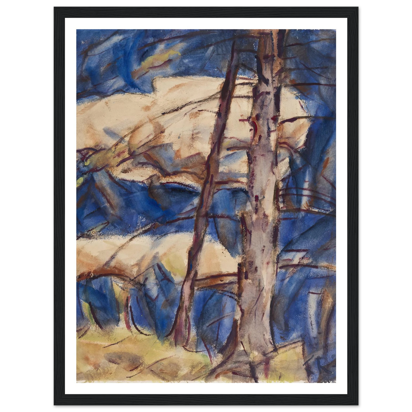Bare Conifers (1921) Art Print | Christian Rohlfs-Quipham Collections