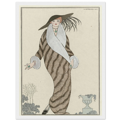 Manteau de Zibelin (1912) Art Print | George Barbier-Quipham Collections