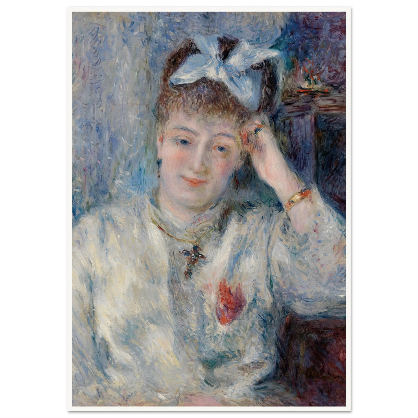 Portrait of Mademoiselle Marie Murer (Portrait de Mademoiselle Marie Murer) (1877) Art Print | Pierre Auguste Renoir-Quipham Collections