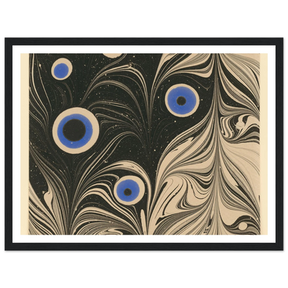 Marmorpapier (Pfauenfederornament) (1903 - 1907) Art Print | Josef Hoffmann-Quipham Collections