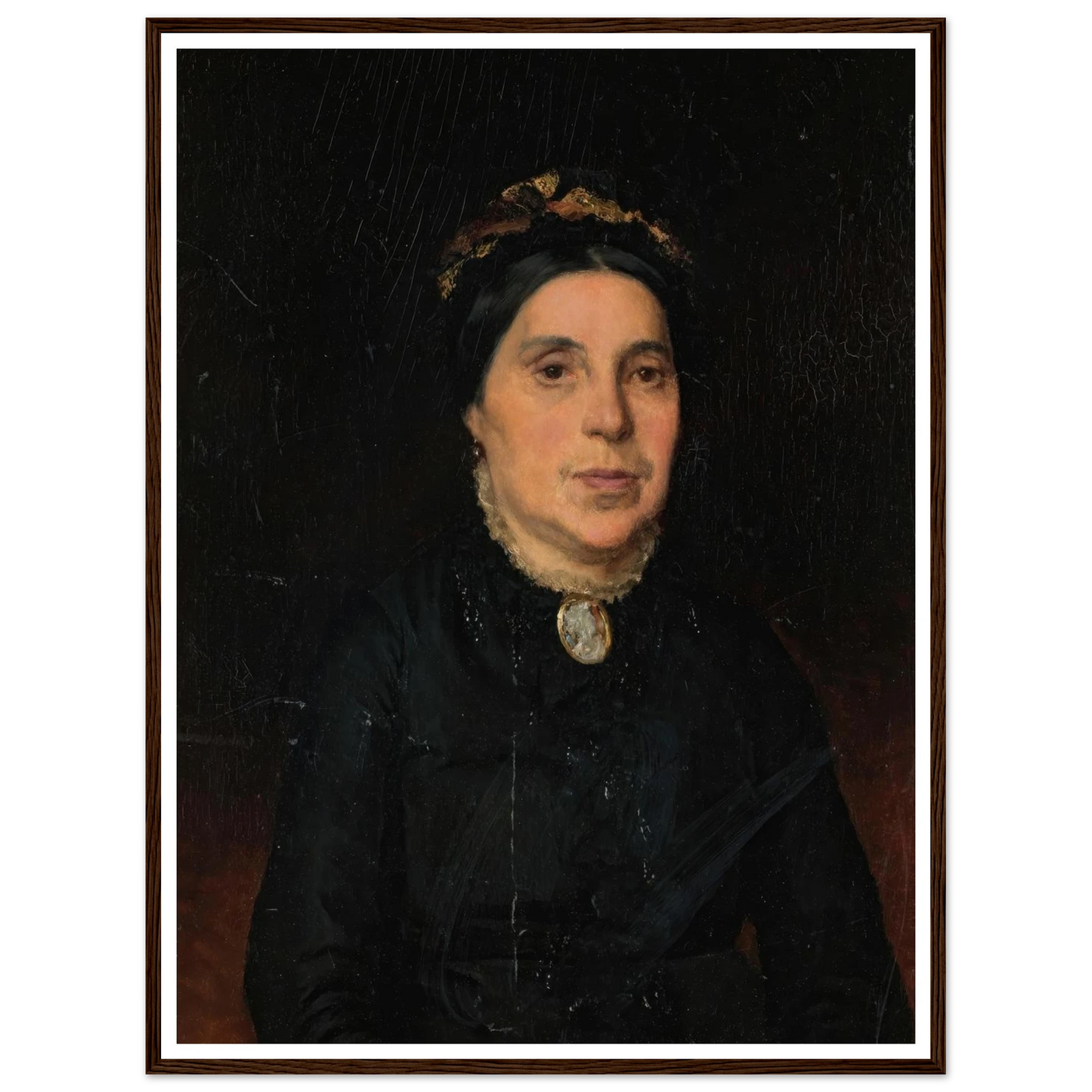 Portrait of Ignaz Deutsch’s Wife (1886) Art Print | Ludwig Deutsch-Quipham Collections