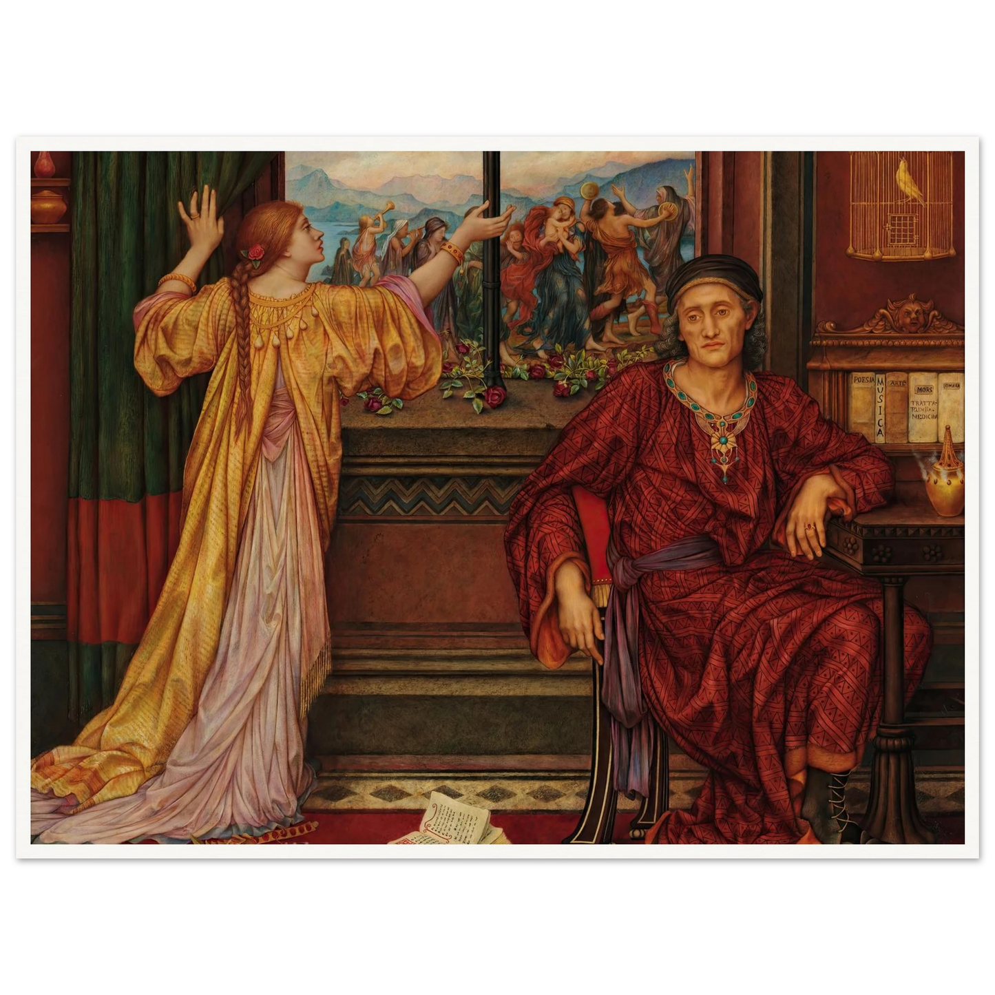 The Gilded Cage (1919) Art Print | Evelyn de Morgan-Quipham Collections