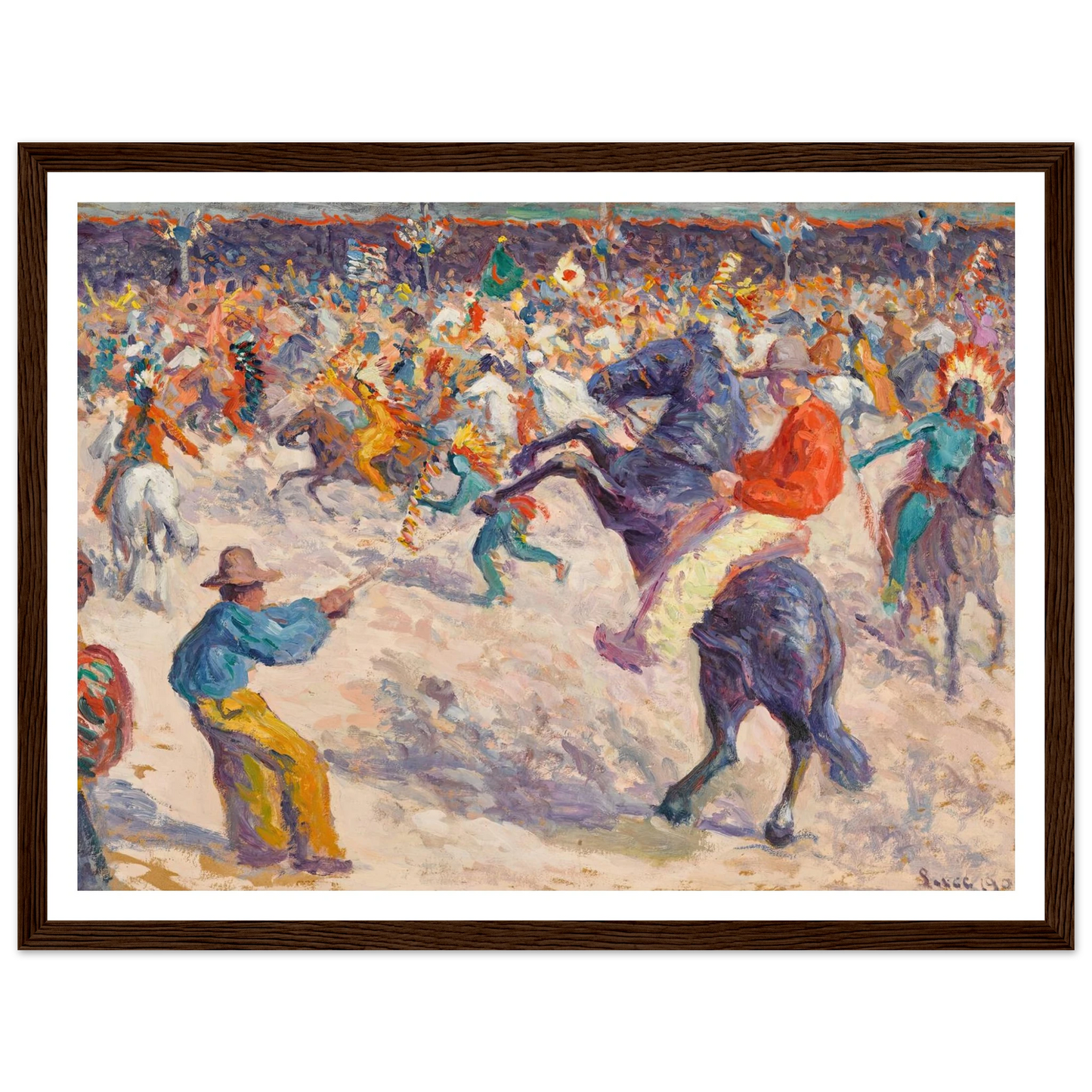 Buffalo Bill, le lasso (1906) Art Print | Maximilien Luce-Quipham Collections