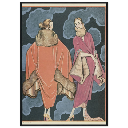 Deux heures du matin; Manteaux, de Worth (1923) Art Print | George Barbier-Quipham Collections