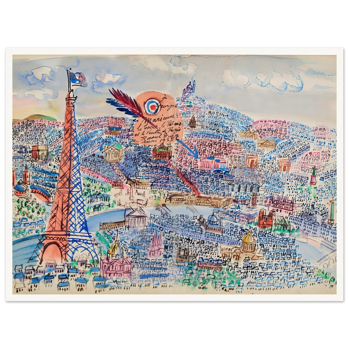 Livre d’or de Marianne (1927) Art Print | Raoul Dufy-Quipham Collections