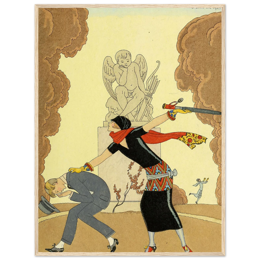 Falbalas et fanfreluches, La Colère (1925) Art Print | George Barbier-Quipham Collections
