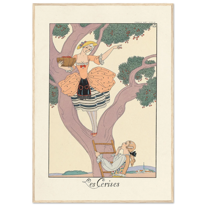 Les Cerises (Cherries) (1922–1926) Art Print | George Barbier-Quipham Collections
