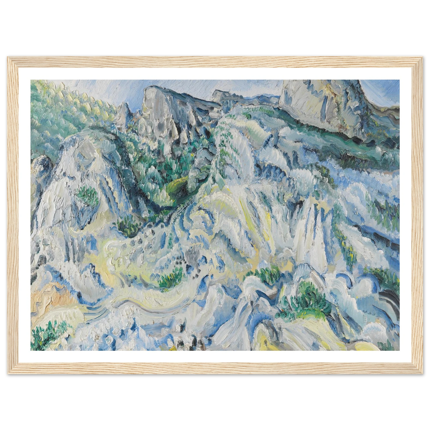 Felslandschaft bei Ulm (Landschaft bei Blaubeuren) (1929) Art Print | Paul Kleinschmidt-Quipham Collections