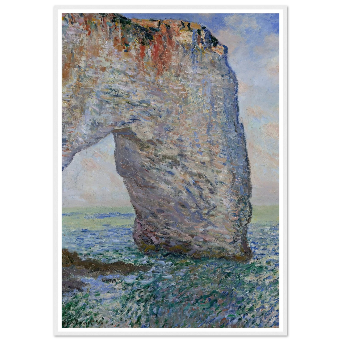 The Manneporte near Étretat (1886) Art Print | Claude Monet-Quipham Collections