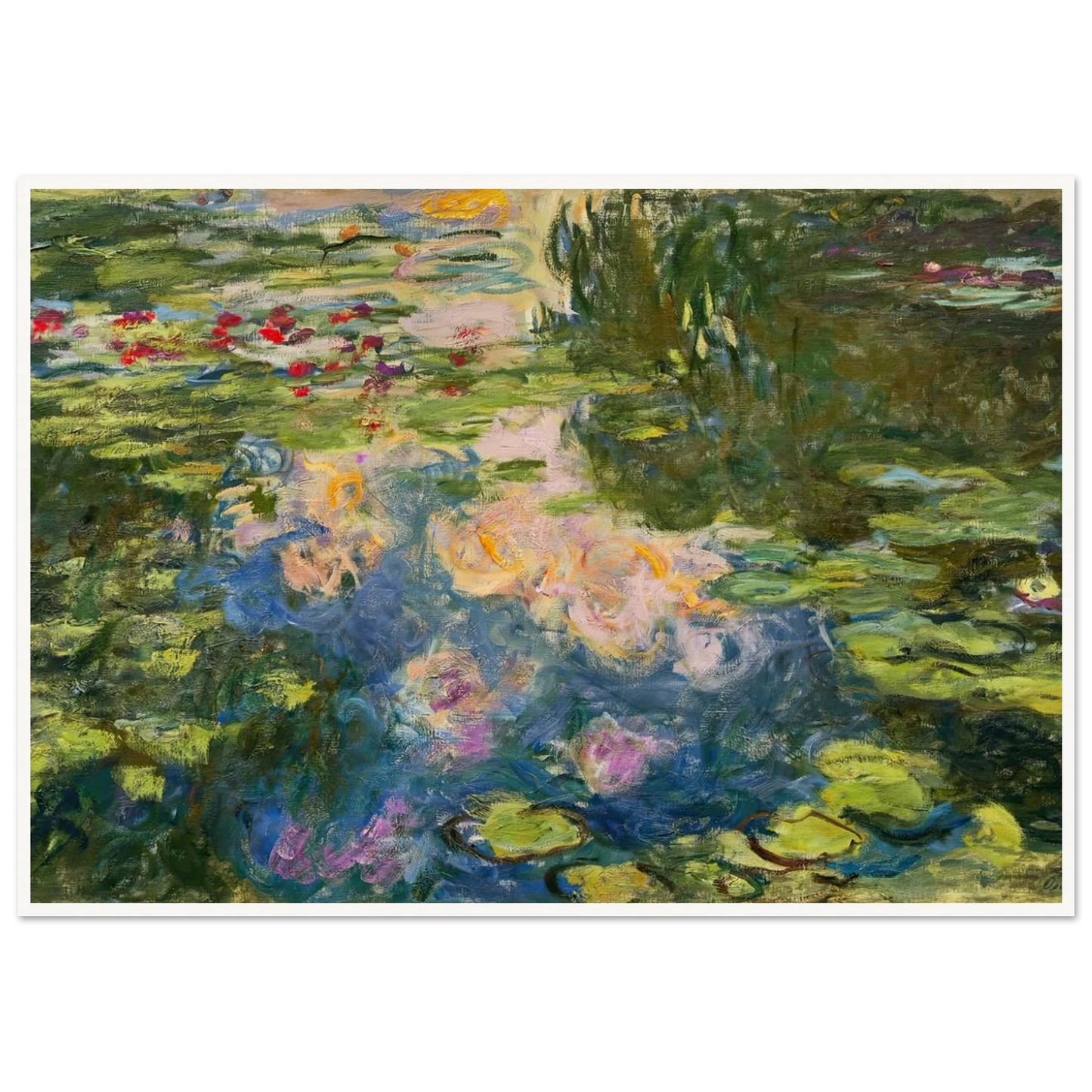 Le Bassin aux nymphéas (1917-19) Art Print | Claude Monet-Quipham Collections