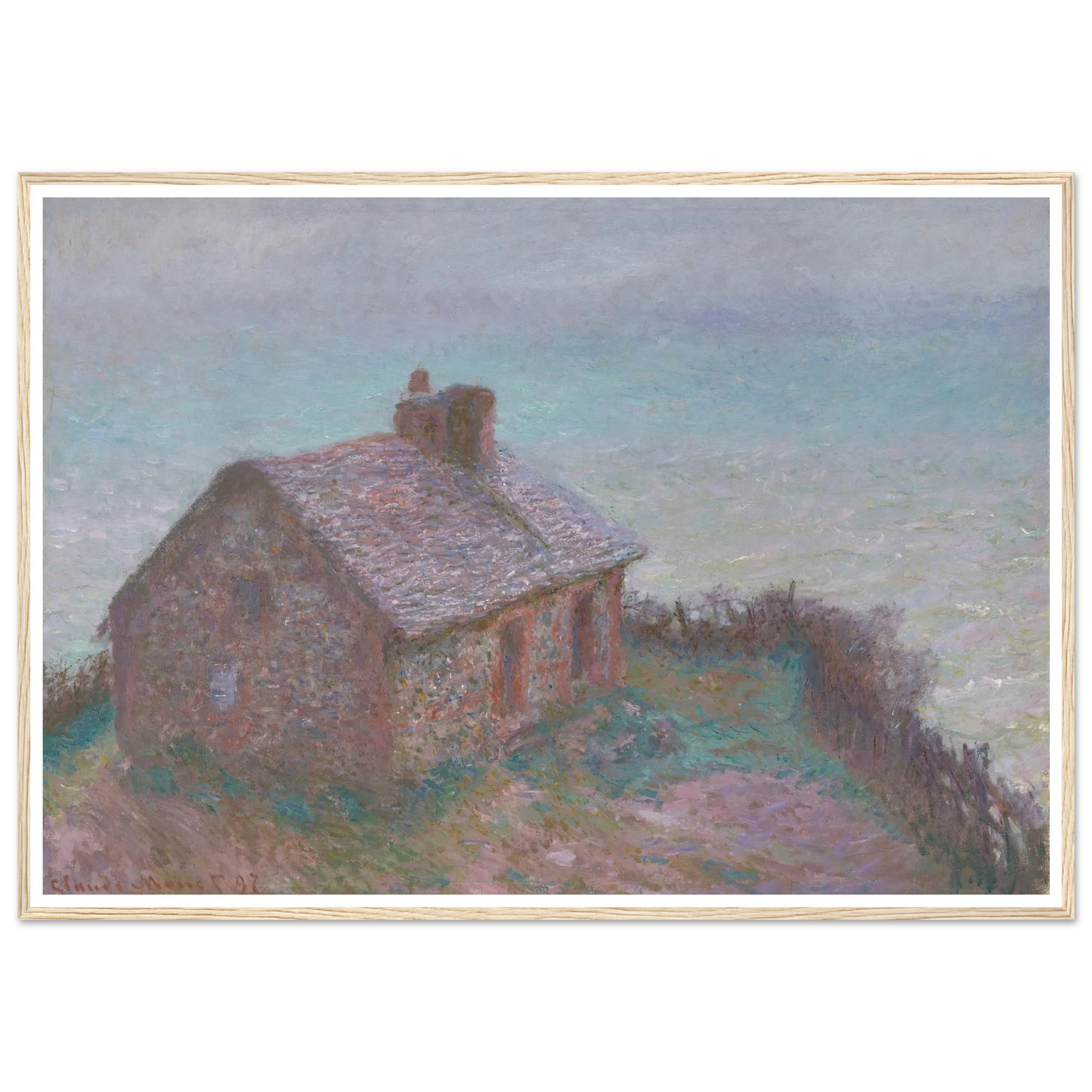 The Customs House at Varengeville (1897) Art Print | Claude Monet-Quipham Collections