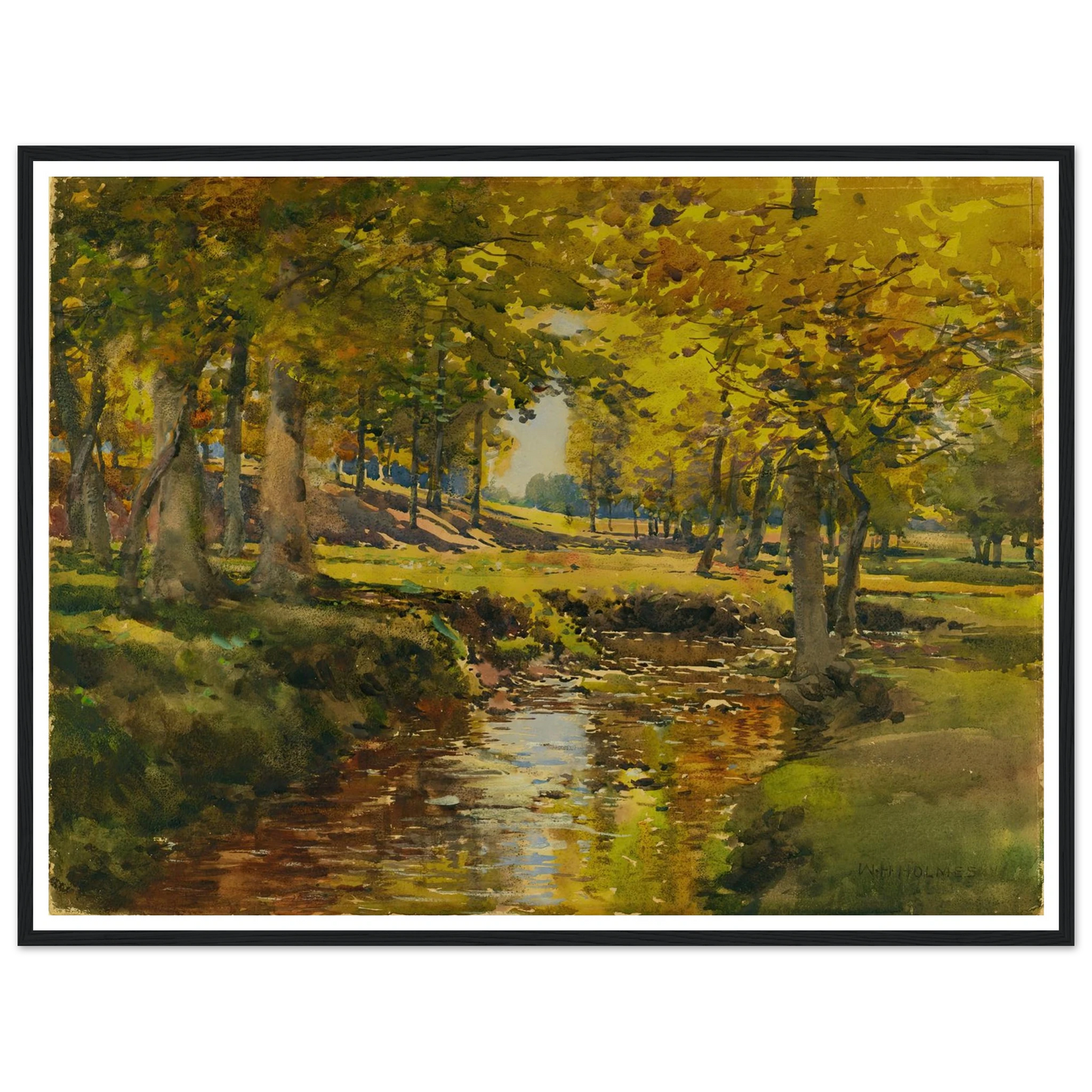 Autumn In The Meadow Edge Art Print | William Henry Holmes-Quipham Collections