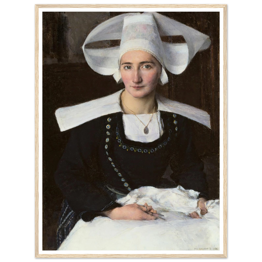 Woman from Brittany (1886) Art Print | Pascal Adolphe Jean Dagnan Bouveret-Quipham Collections