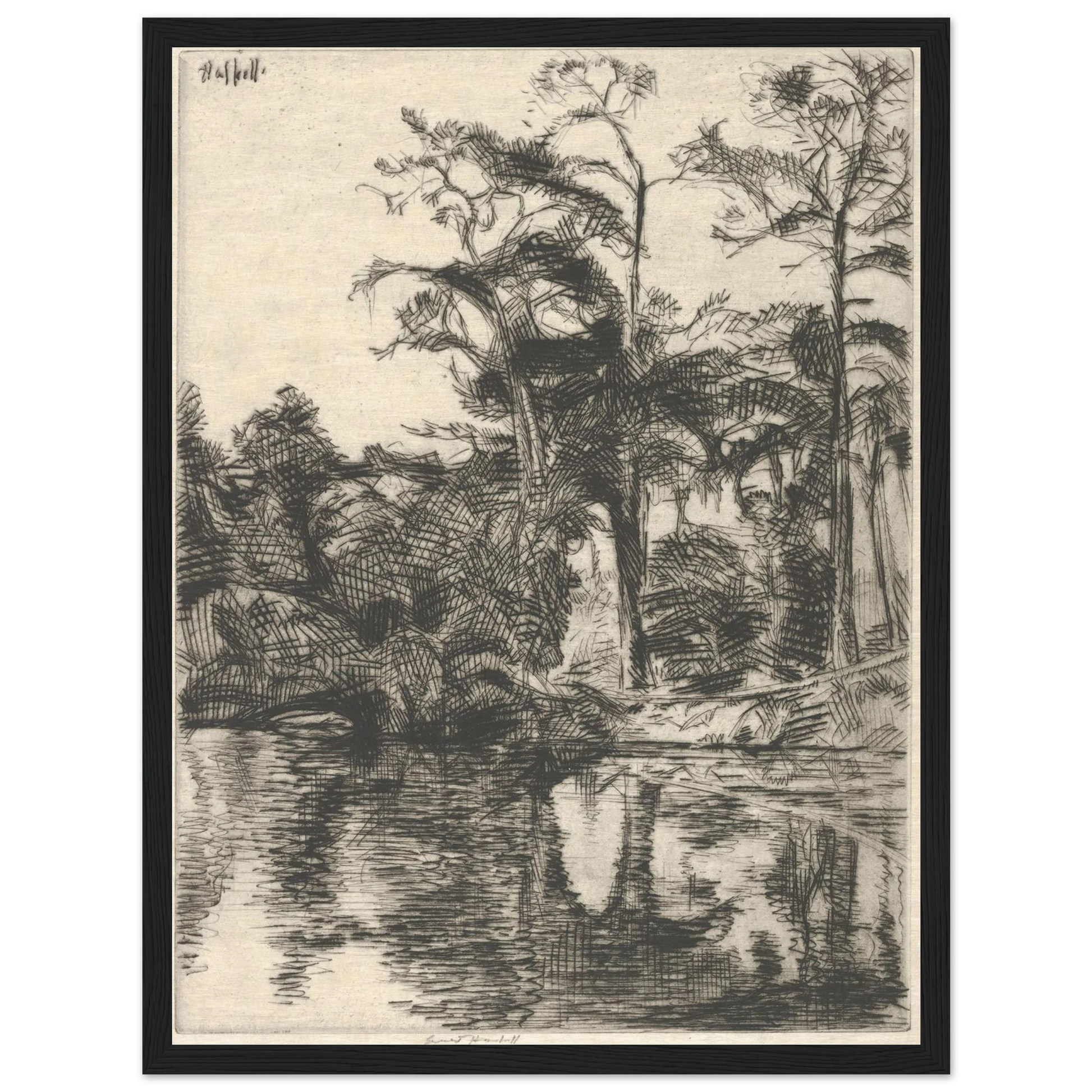 Alligator Pool (1914) Art Print | Ernest Haskell-Quipham Collections