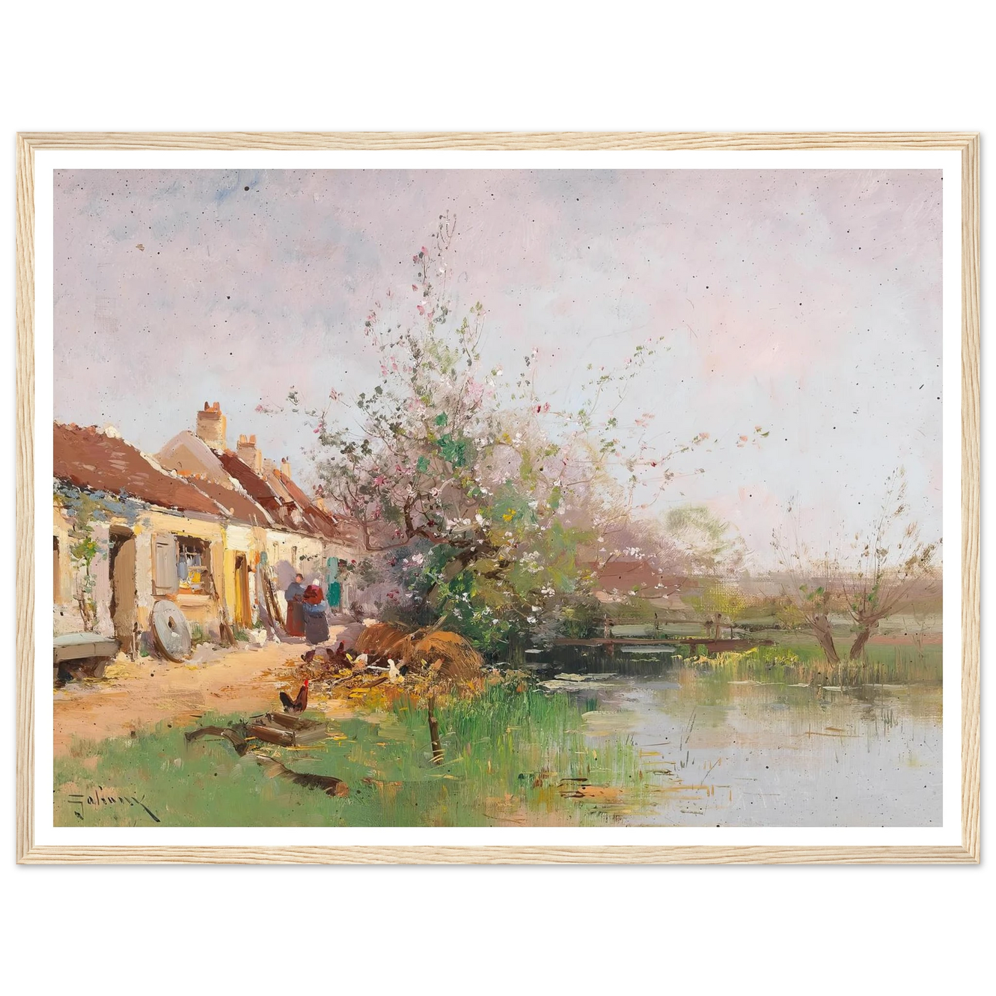 Frühlingstag am Bachufer Art Print | Eugene Galien Laloue-Quipham Collections