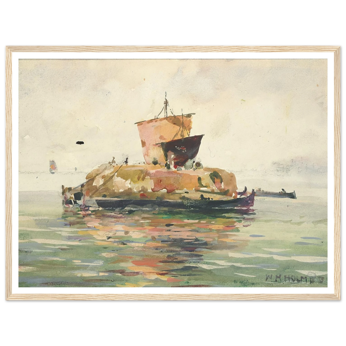 Venetian Freight Boats Art Print | William Henry Holmes-Quipham Collections