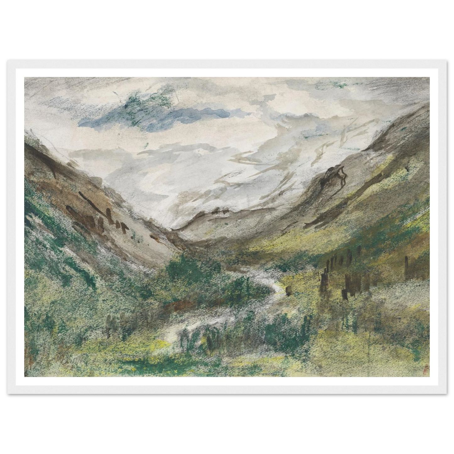 Dal met begroeide bergen (1834 - 1911) Art Print | Jozef Israels-Quipham Collections