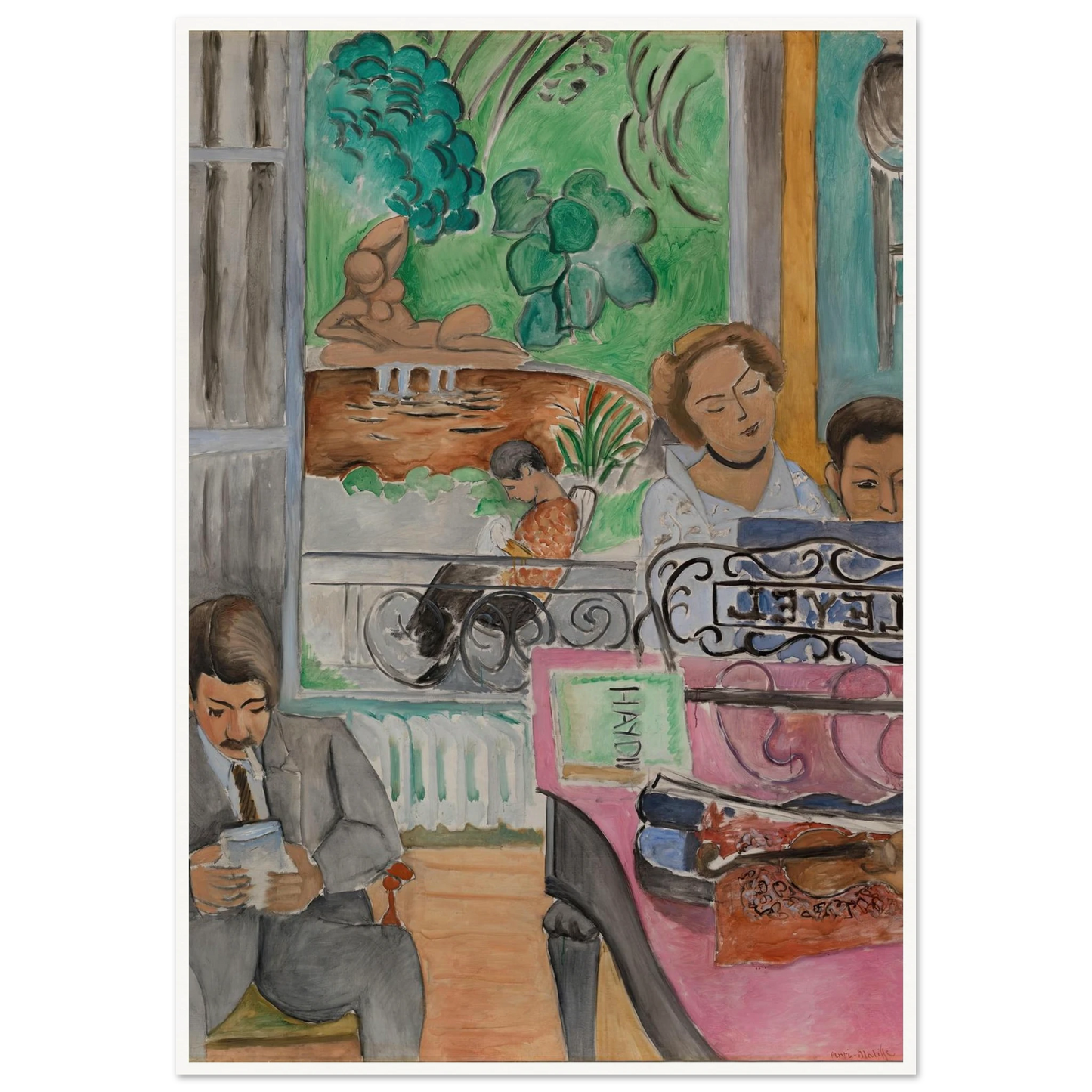 La Leçon de musique (1917) Art Print | Henri Matisse-Quipham Collections