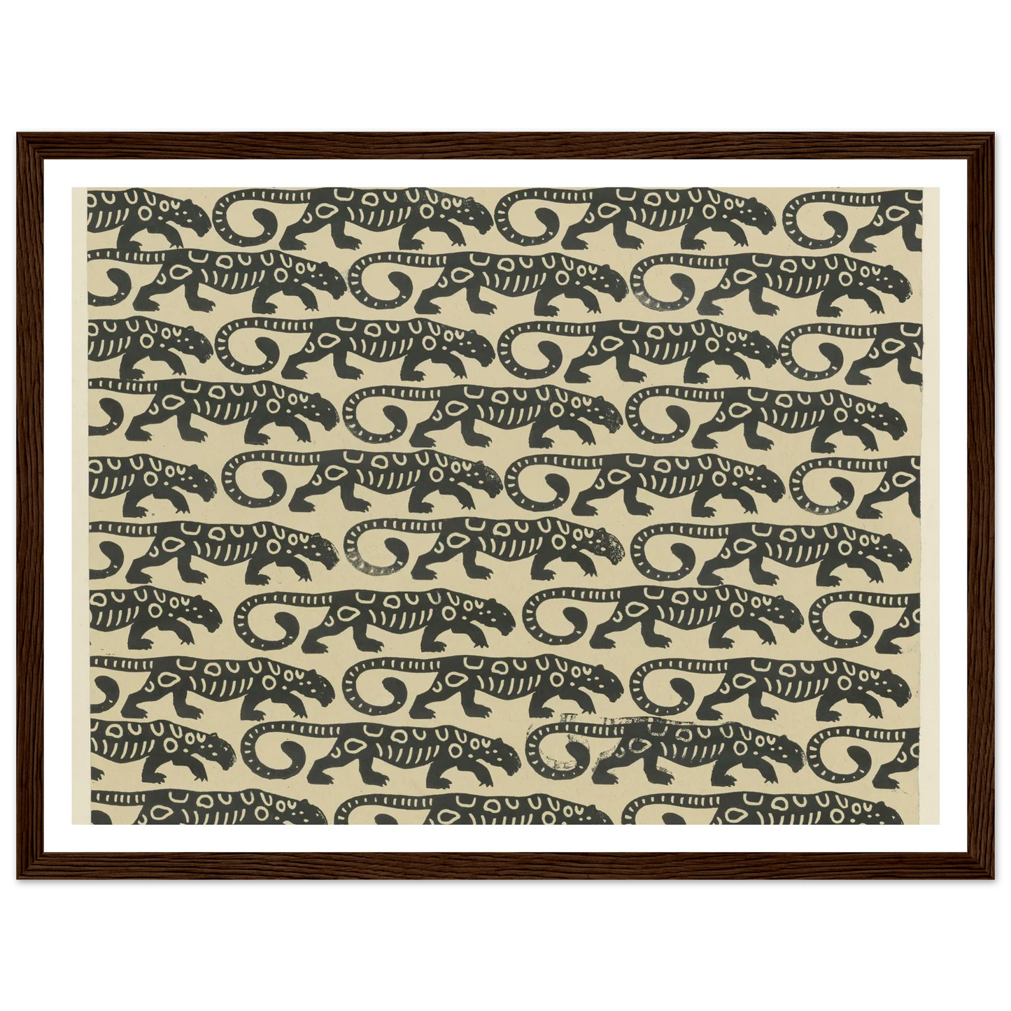Buntpapier (Leoparden) (1902 - 1906) Art Print | Maria von Uchatius-Quipham Collections