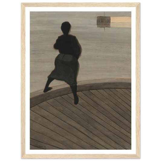 Femme de pêcheur sur le ponton (1909) Art Print | Leon Spilliaert-Quipham Collections