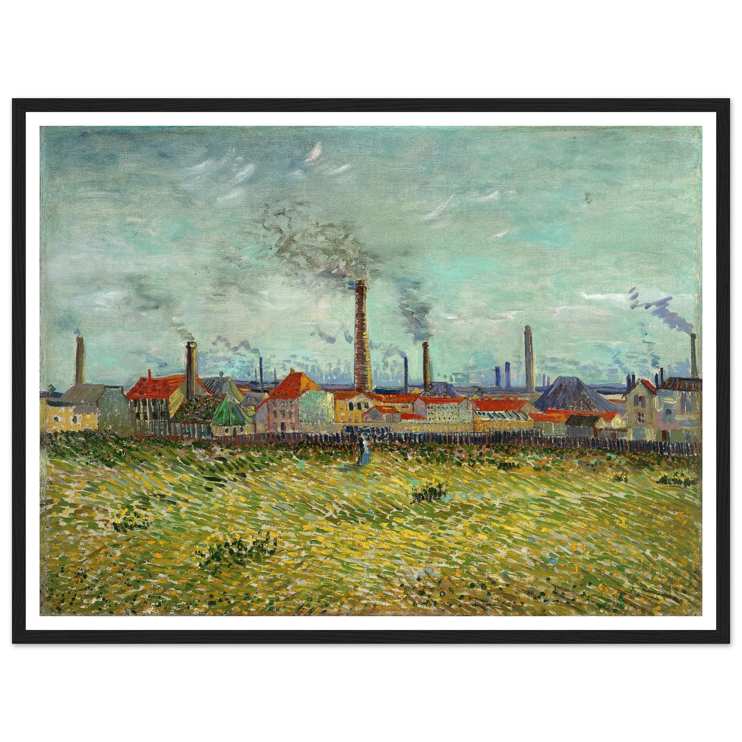 Factories at Clichy (1887) Art Print | Vincent van Gogh-Quipham Collections