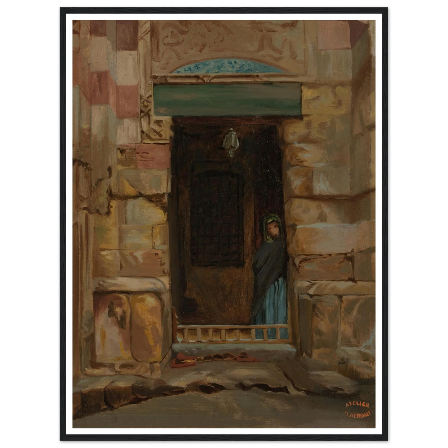 Arab Woman in a Doorway (1870) Art Print | Jean Leon Gerome-Quipham Collections