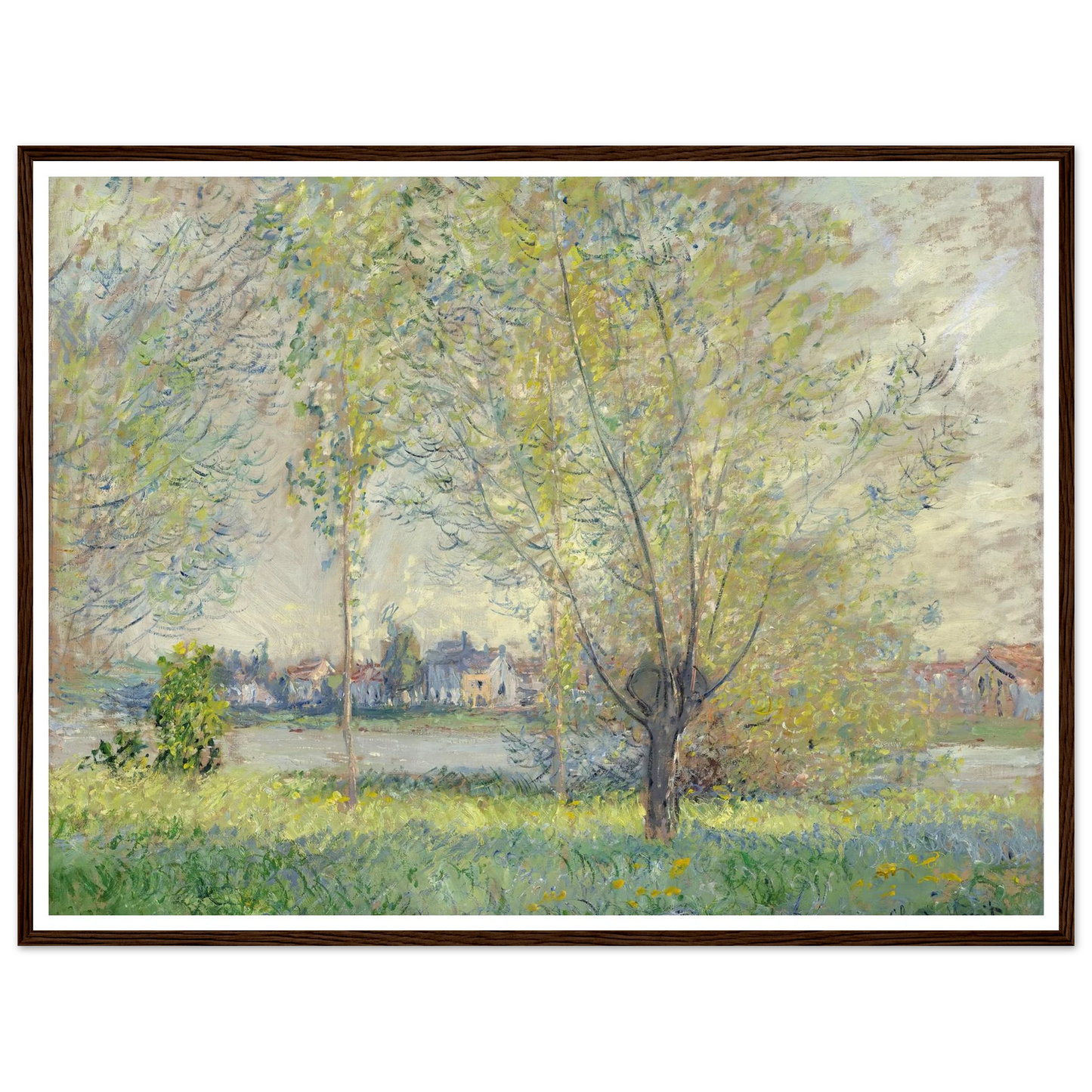 The Willows (1880) Art Print | Claude Monet-Quipham Collections
