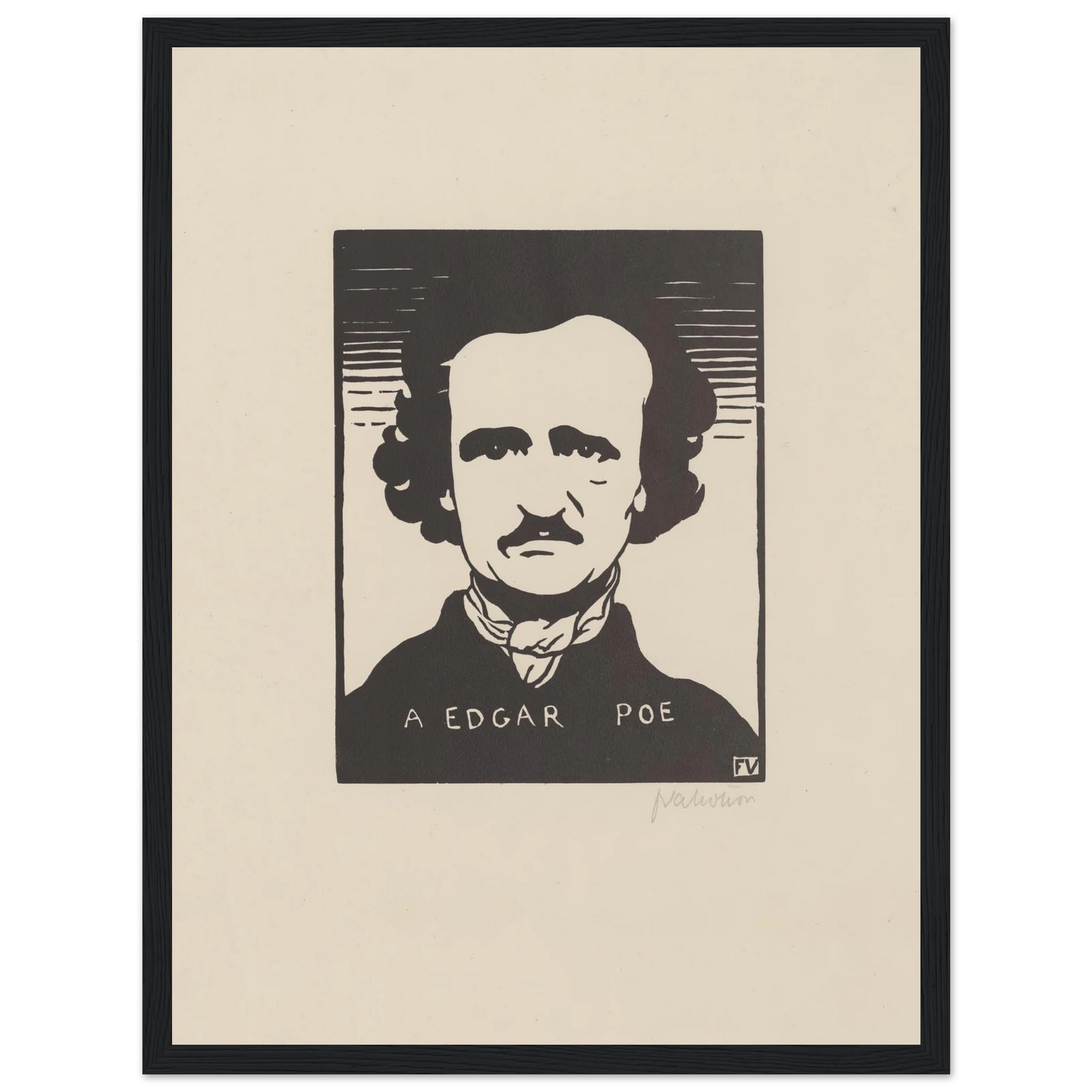 A Edgar Poe (1894) Art Print | Felix Vallotton-Quipham Collections