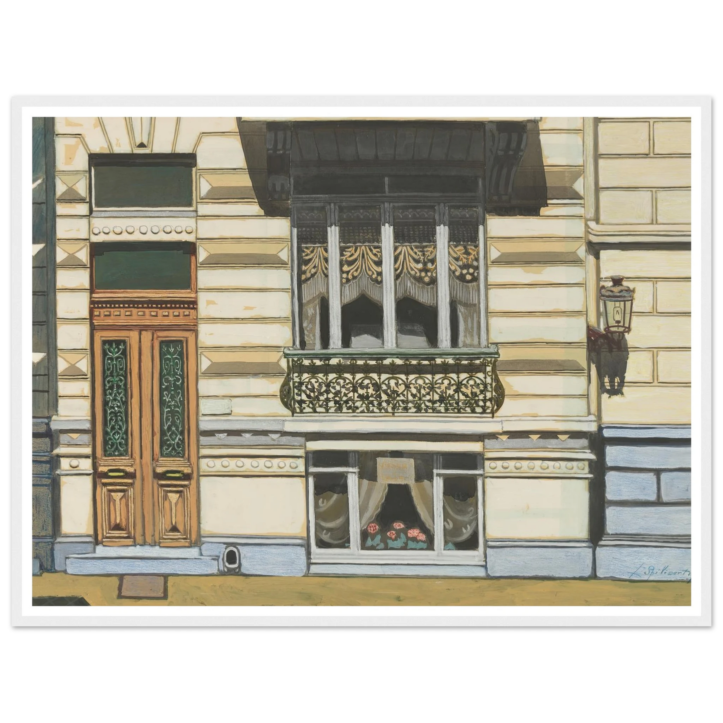 Huis in de Peter Benoitstraat, Oostende (1929) Art Print | Leon Spilliaert-Quipham Collections