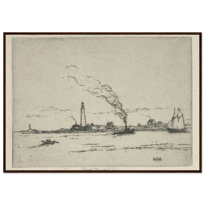 Boston Light (circa 1911) Art Print | Ernest Haskell-Quipham Collections