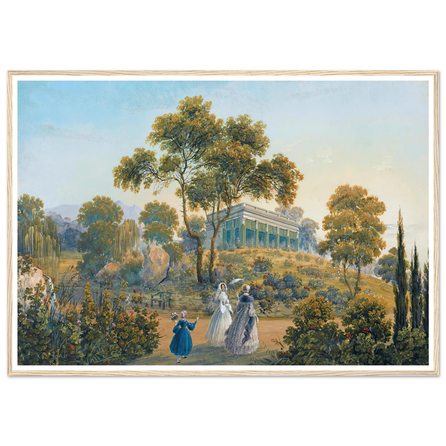 Seven Views Of Miskhor In The Crimea I (1841-1842) Art Print | Carlo Bossoli-Quipham Collections