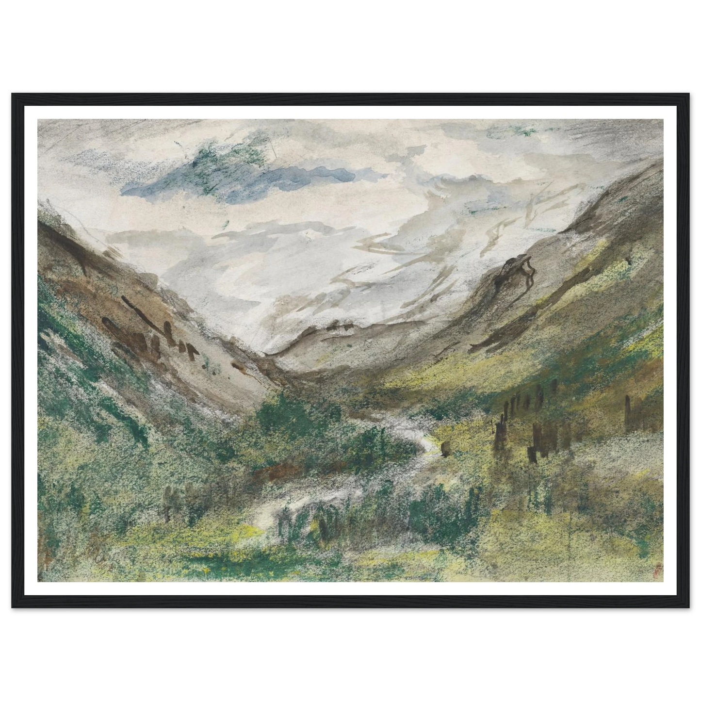 Dal met begroeide bergen (1834 - 1911) Art Print | Jozef Israels-Quipham Collections