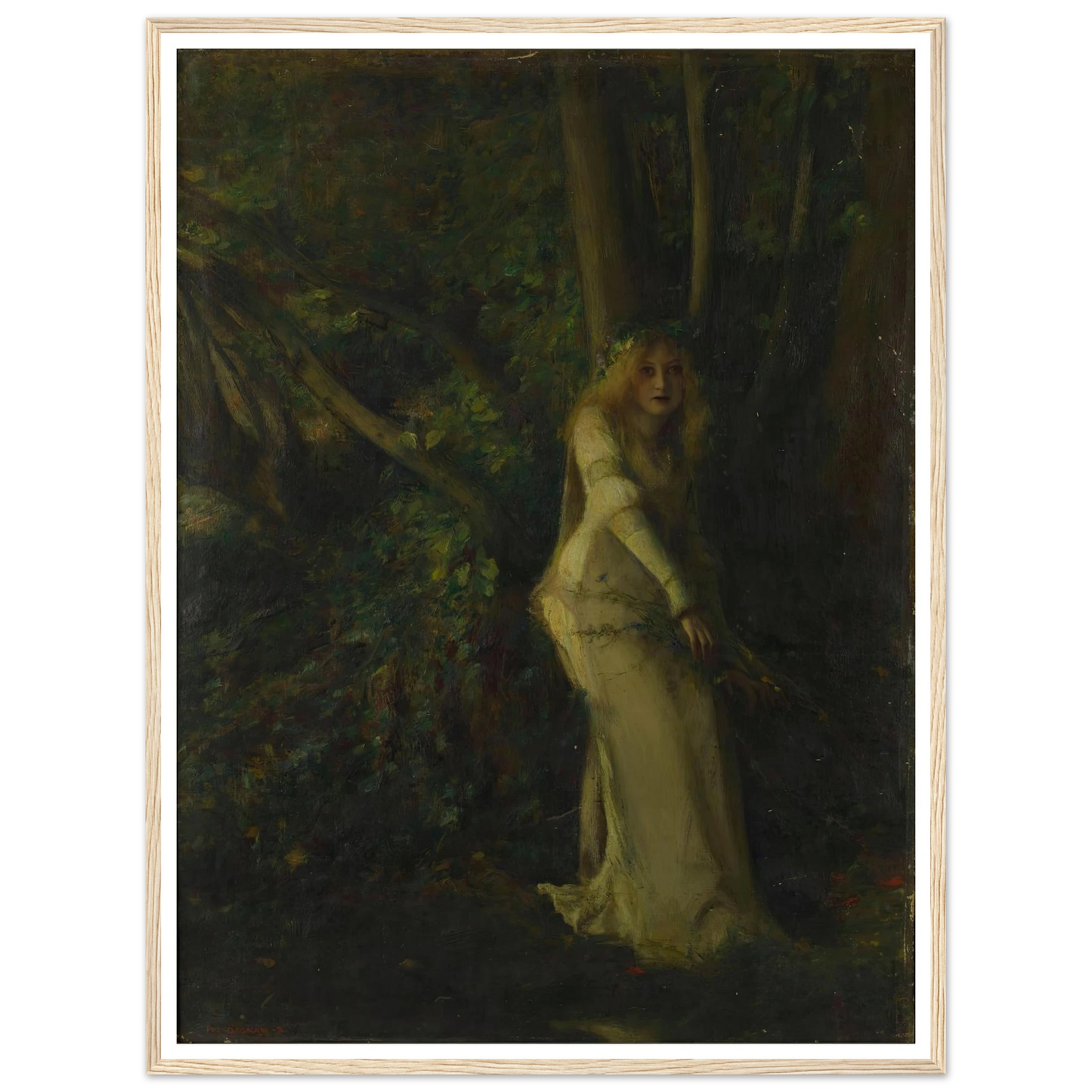 A Young Woman in the Play Art Print | Pascal Adolphe Jean Dagnan Bouveret-Quipham Collections