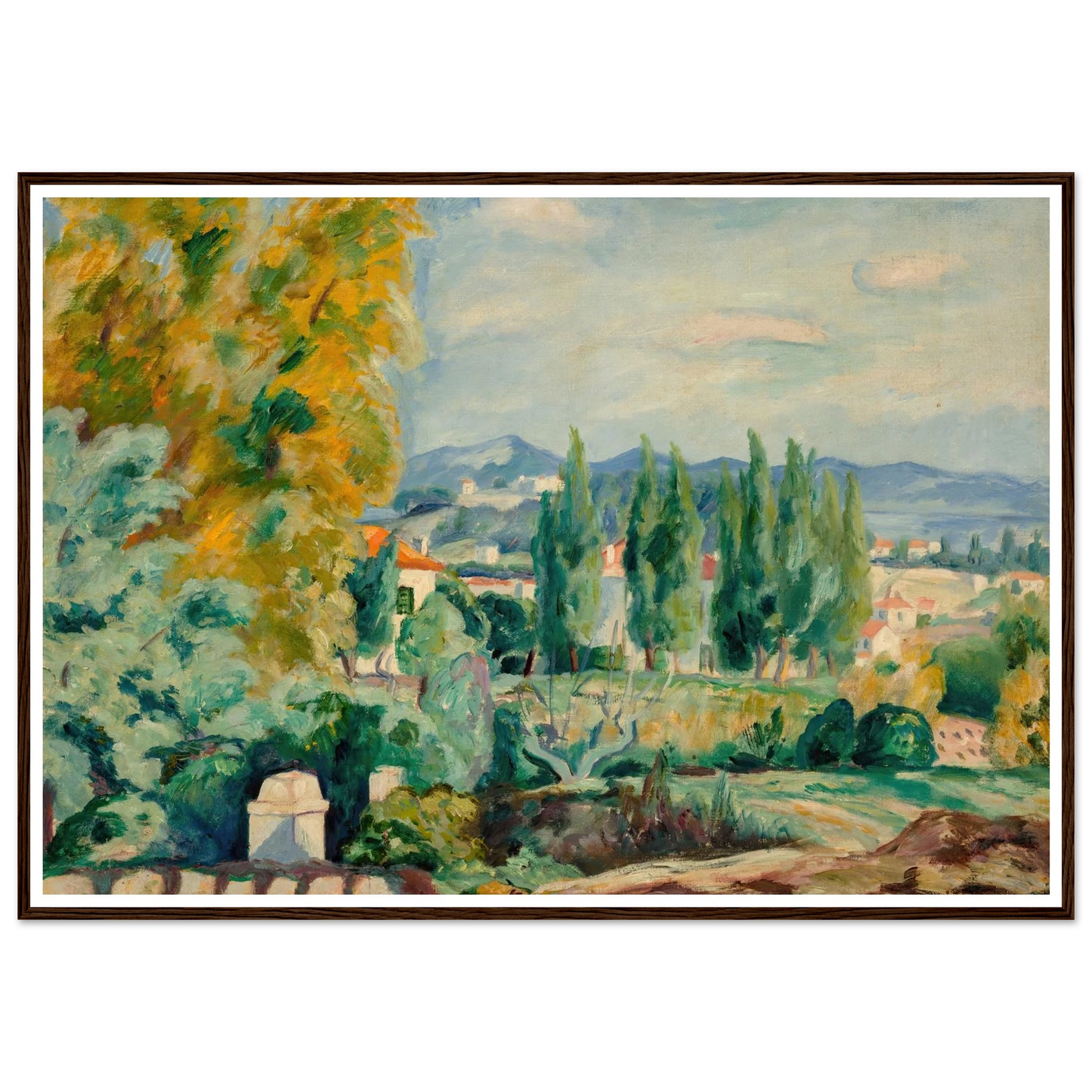 Paysage d’automne aux environs de Saint-Tropez (1922) Art Print | Henri Manguin-Quipham Collections