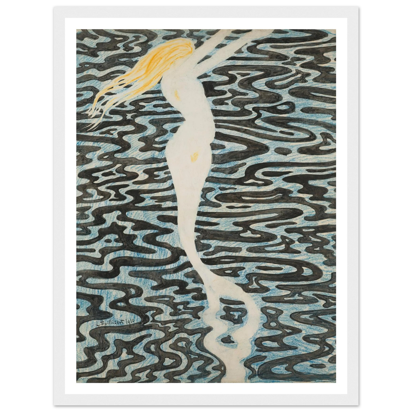 Sirène (Baigneuse) (1910) Art Print | Leon Spilliaert-Quipham Collections