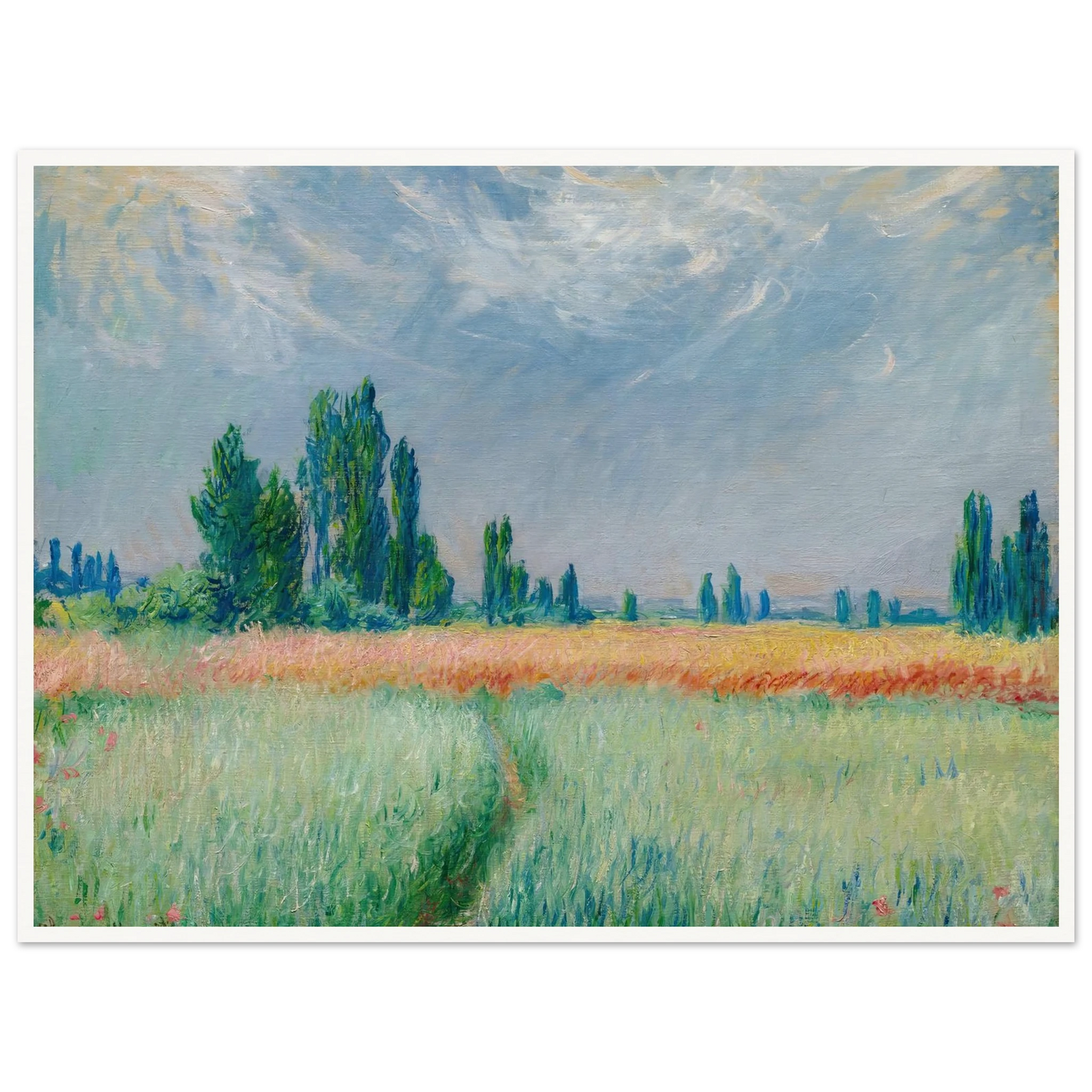 Champ De Blé (1881) Art Print | Claude Monet-Quipham Collections