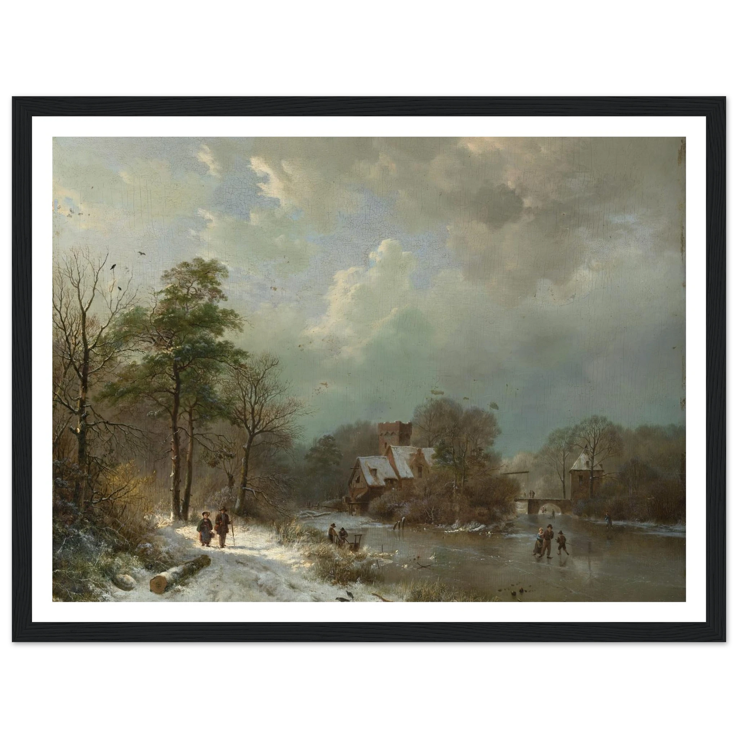 Winter Landscape, Holland (1833) Art Print | Barend Cornelis Koekkoek-Quipham Collections