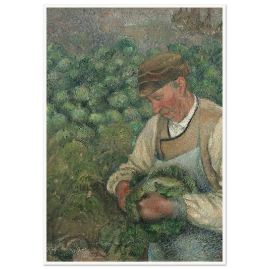 The Gardener – Old Peasant with Cabbage (1883-1895) Art Print | Camille Pissarro-Quipham Collections