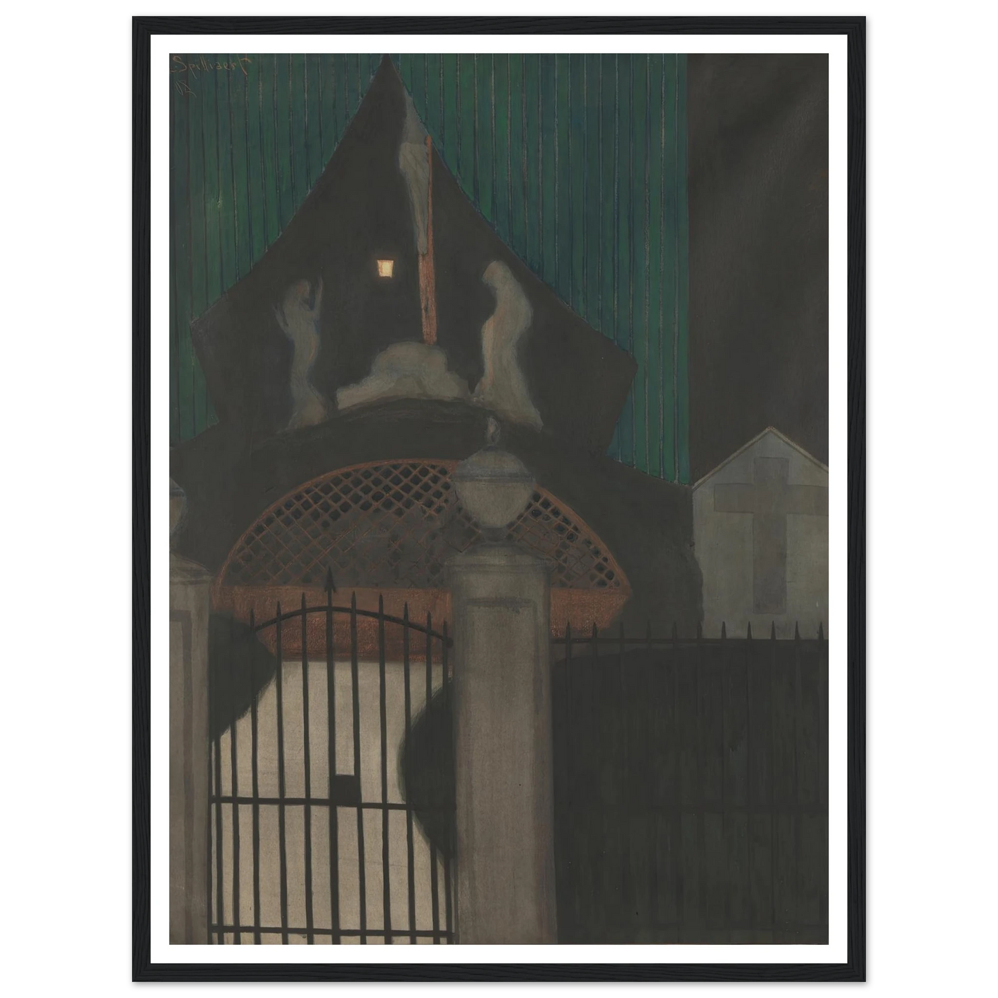 Calvarie en vagevuur te Oostende (1908) Art Print | Leon Spilliaert-Quipham Collections