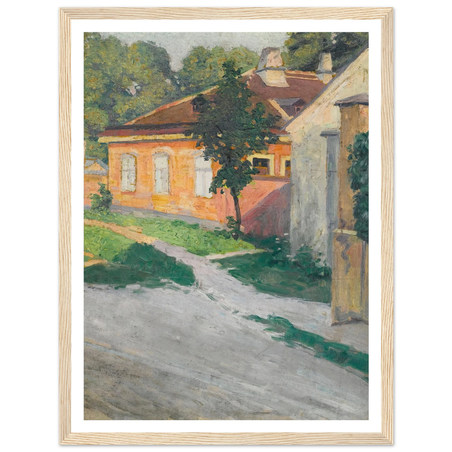 Haus In Hütteldorf (House In Hütteldorf) (1907) Art Print | Egon Schiele-Quipham Collections