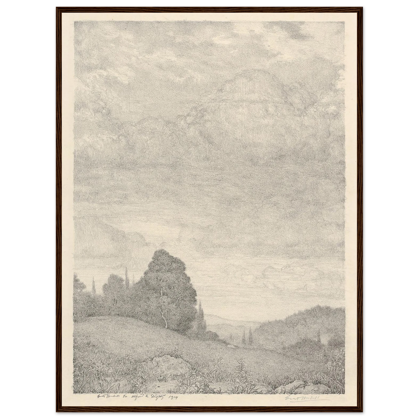Landscape (1909) Art Print | Ernest Haskell-Quipham Collections