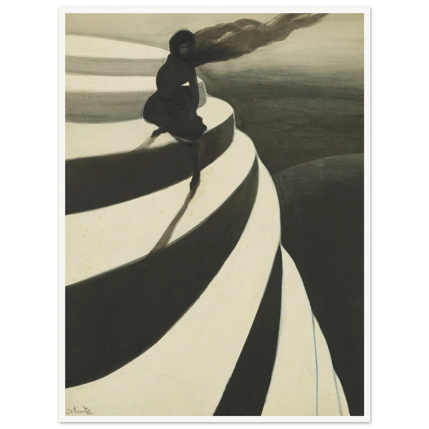 Vertigo (1908) Art Print | Leon Spilliaert-Quipham Collections
